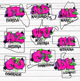 Graffiti States- ALL 50 STATES BUNDLE