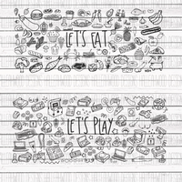 NSFW- Let's Eat- Let's Play- Naughty Doodles- Set of 3