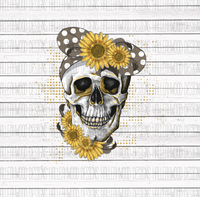 Flower and Bandana Skull