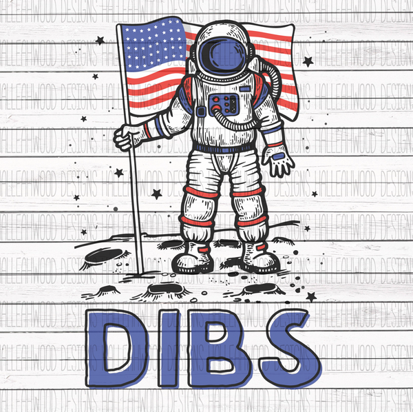 Astronaut- DIBS- American Flag