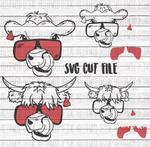 Cows in Sunglasses- Cut File- SVG