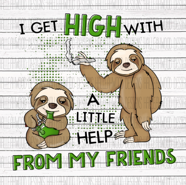 NSFW- Pot Smoking Sloth - High with My Friends
