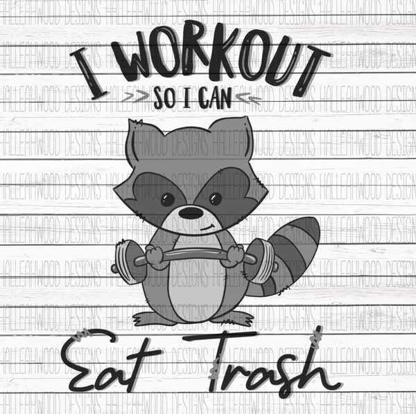 Workout to Eat trash- Racoon