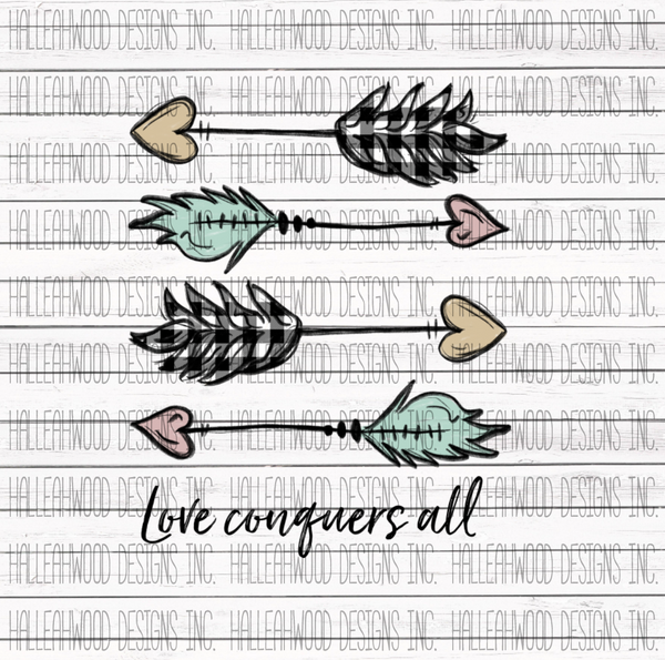 Arrows- Plaid- Love Conquers All