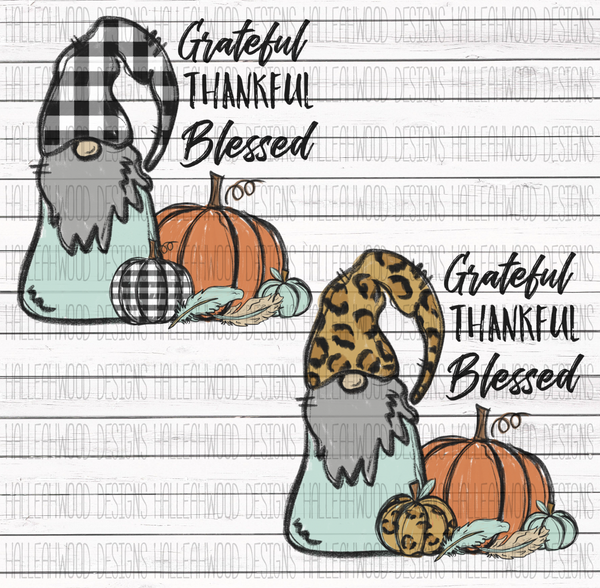 Grateful Thankful Blessed Gnomes- Bundle