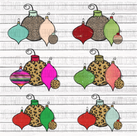 Leopard Ornaments Set