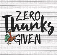 Turkey- Zero Thanks Given