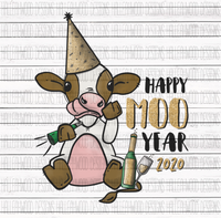 Happy Moo Year- Baby Cow