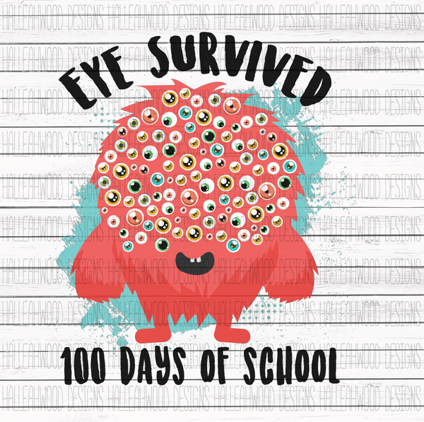 100 days of school- Monster Eyes