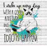 Idiots Happen- Cats- Attitude